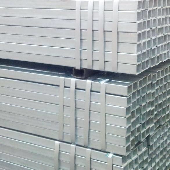 High Precision Welding Galvanized Steel Pipe Square / Rectangular / Round Shape