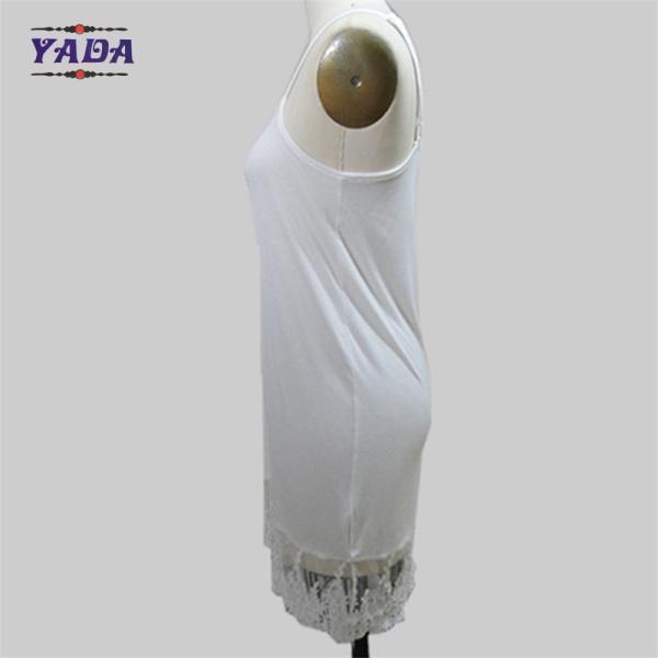 Ladies viscose spandex straps full slip t- shirt dress women plus size wholesale fashion dresses for underwear