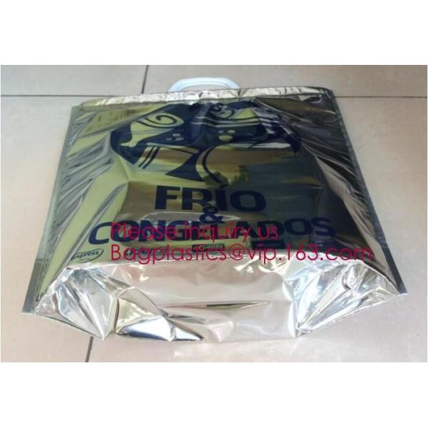 Aluminum Foil Food Use Disposable Cooler Bag Insulated Thermal Bag Organizer Storage Frozen Lunch Bag bagease bagplastic