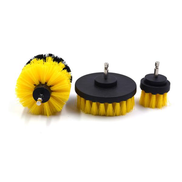 Bathroom Drill Scrub Brush White Long Bristle Tile And Grout Effortless