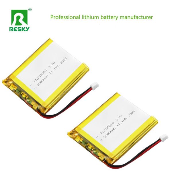 Rechargeable Lifepo4 Battery Cell 705060 3000mAh 3.7V 3.8V Power Lithium Ion Polymer Batteries