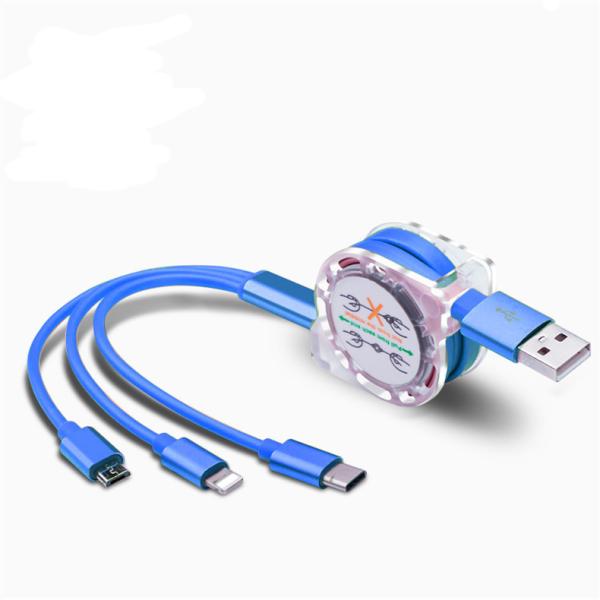 Promotional Multi-functional USB Stretch Cable Logo Customized