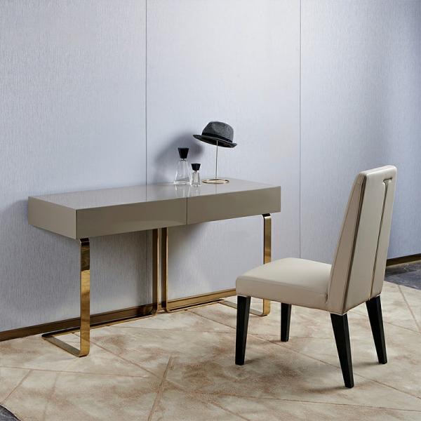 Contemporary Luxury High Quality Genuine Leather Dining Room Chair