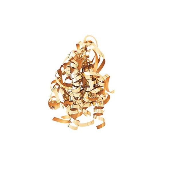 1 / 4 Inch X 36 inches * 6 - Count curled ribbon bow , Silver Gold curling ribbon