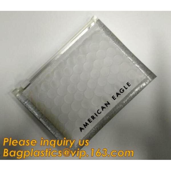 Wholesale Lip Stick Matt Black Cosmetic Zipper Bag,Made of strong PE film with barrier bubble lining.bagease bagplastics