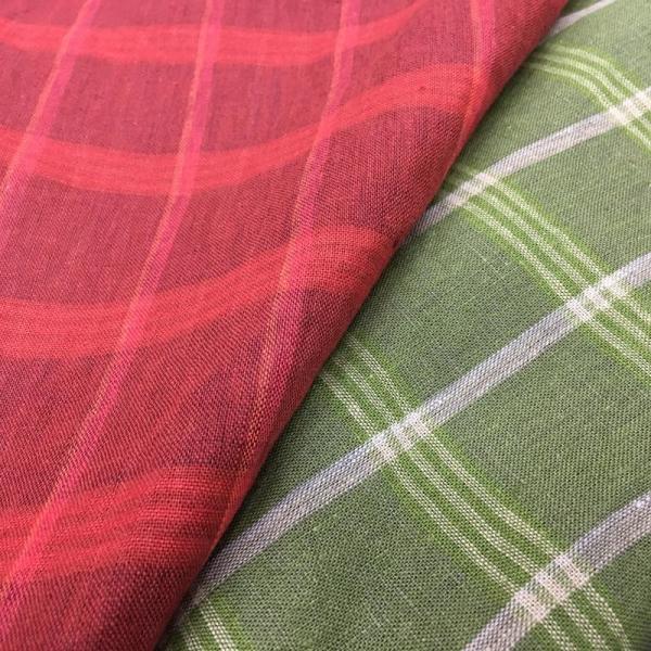 Poplin Plaid Twill Linen Check And Stripe Fabrics Gingham Garment Materials