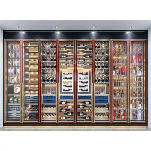 Commercial Cooling Metal Stainless Steel Wine Cabinet Display Racks