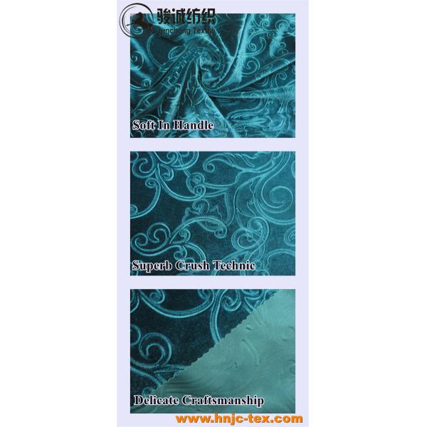 emboss non-inverted velvet flower fabric for decoration/ sofa upholstery /apparel