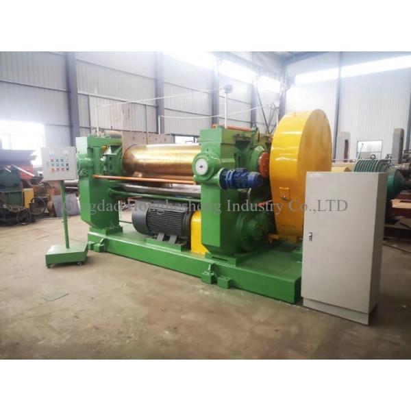 45KW 560x1000mm Xk450/560/610/660 Two Roll Open Mixing Mill Machine With Stock Blender High Efficiency