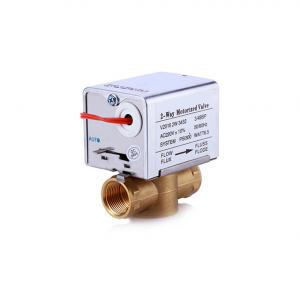 Quality 7/8 BSP Flare Motorized Zone Valve , 2 Way Motorised Valve Central Heating for sale