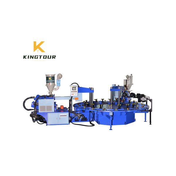 Two Color Shoe Sole Making Machine 60500W PVC Sole Making Machine