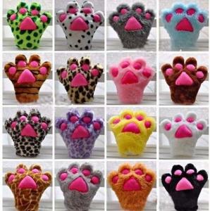 China Plush Paw Gloves Hand Puppet stuffed Animal  Plush Toys For Promotion Gifts on sale
