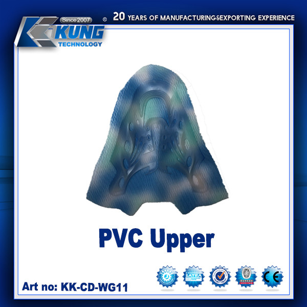 PVC upper/Oem Accept Tr Pvc Mesh Injection Sports Shoes Upper