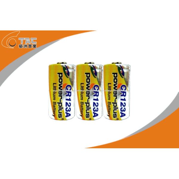 3.0V CR123A 1300mAh Primary Lithium Li-MnO2 Battery High Energy Density