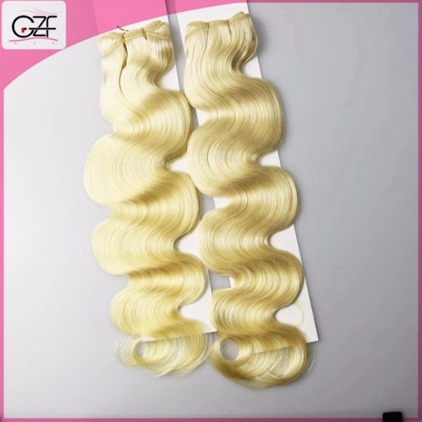 Newest Hair Style 613# Human Hair Free Brazilian Weave Bundles Body Wave Blonde Human Hair