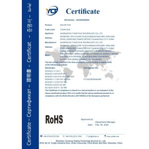 Guangzhou Yuxin Film Technology Co., Ltd. Certifications
