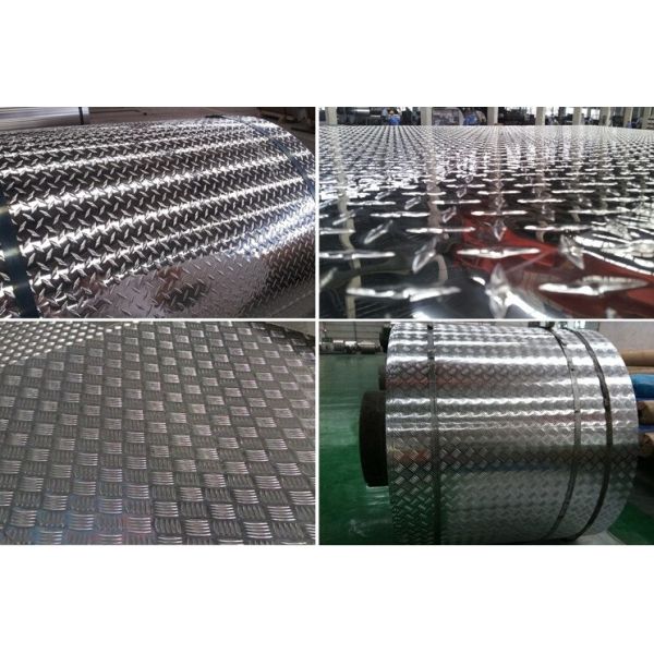 Bending Aluminum Diamond Plate Wall Panels Checker Plate Strips Mirror Finish