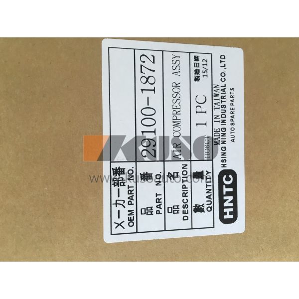 Hino Engine Parts 29100-1872 HNTC Brand New Air Compressor Pump for HINO H06CT/H07C