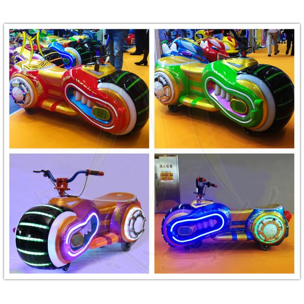 Hansel plastic body with 2seats kids motorcycle ride amusement fun go carts for sales