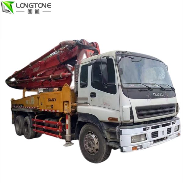 56X-6RZ Used Concrete Line Pumps Mounted Truck 45.8m For Construction Engineering