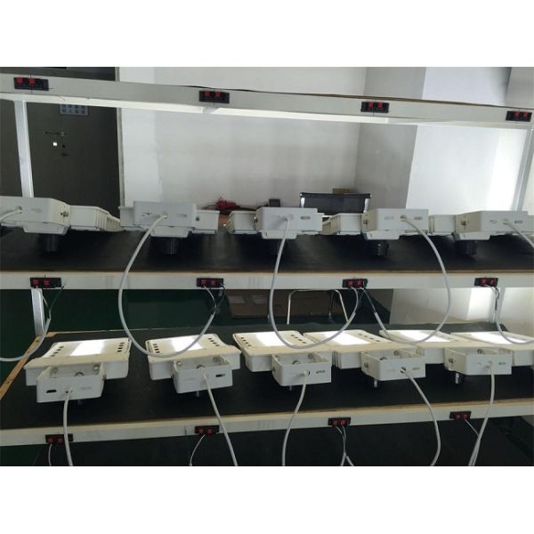 Trunnion Bracket Mount LED Shoebox Light , Fan - Shaped 150W Street Area Light Fixtures