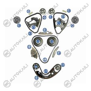 Quality Timing Chain Kit For AUDI Q7 4LB CJWC 200KW 3.0T 09-11 for sale