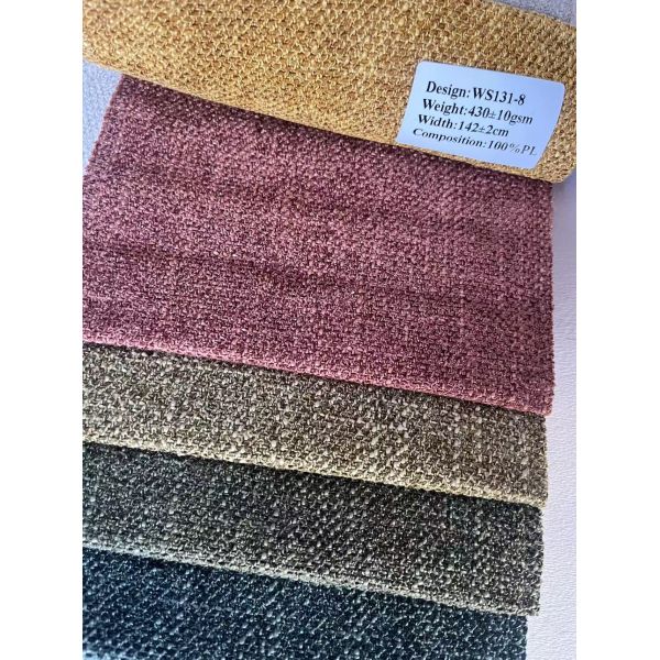 100%Polyester Sofa Textile High Quality of Yarn Dyed Woven Fabric for Sofa Line Fabric Home Textile Fabric