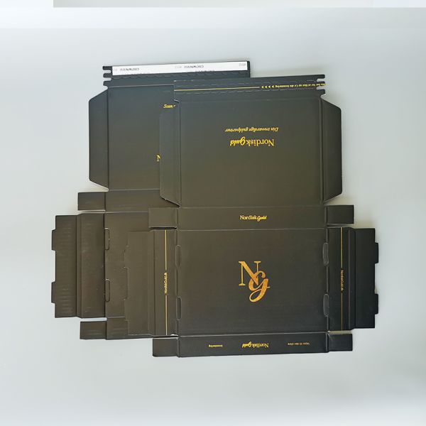 Custom Recyclable 3mm Corrugated Carton Self-Sealing Zipper Boxes Easy Tear Open Packaging Candles Express Paper Cardboard