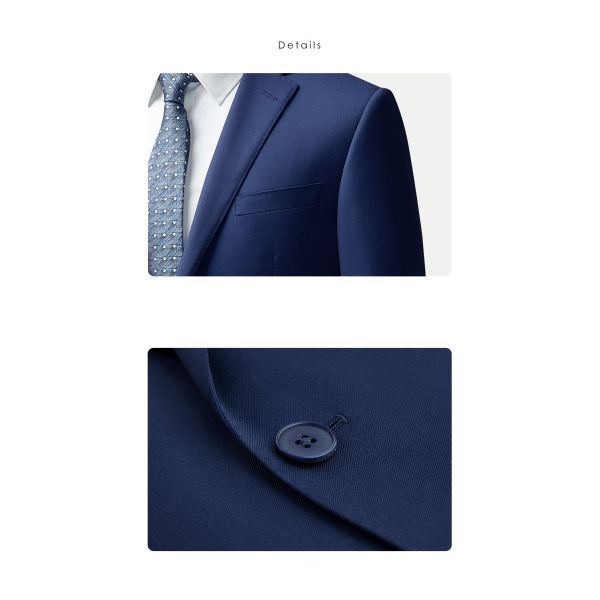 Support 7 Days Sample Order Lead Time Double Breasted Closure Men's Business Suits