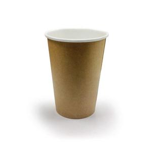 Quality Eco Friendly Double PE Coating Kraft Disposable Paper Coffee Cups for sale