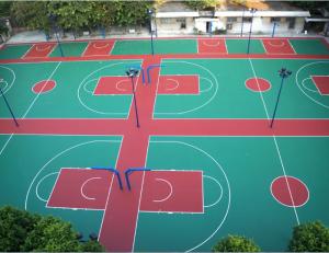 China Resurface Basketball Sport Court For Table Tennis , Outdoor Rubber Basketball Flooring on sale