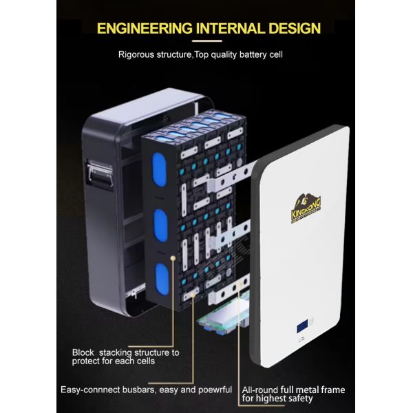 48V 200Ah Power Energy Wall Mount Battery 10KWH For Hybrid Grid Connection