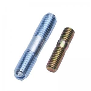China M6 to M24 carbon steel zinc plated all threaded bar double sided stud bolt on sale