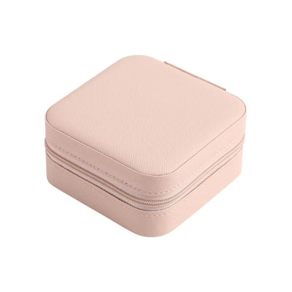 High End Portable Pink Jewelry Set Box Earrings Rings Necklaces Bracelets Bracelets Jewelry Storage Box