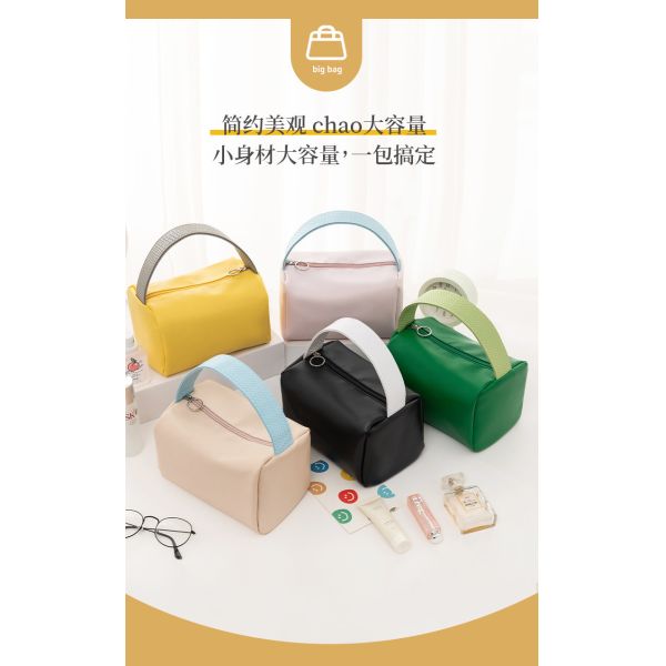 NEW PORTABLE MAKEUP BAG LARGE CAPACITY CANDY COLOR TRAVEL PORTABLE TOILETRY BAG SUNDRIES ORGANIZE MAKEUP STORAGE BAG