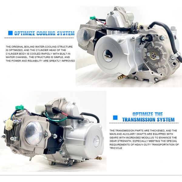130cc Engine Assembly for Tricycle ATV UTV Sales CDI Ignition Method and Sliver Model