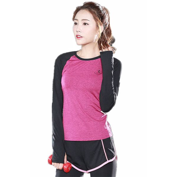 CPG Global Women Breathable Polyester Spring Long Sleeves Gym Running Sports T-Shirts Outdoor Apparel S-L S52