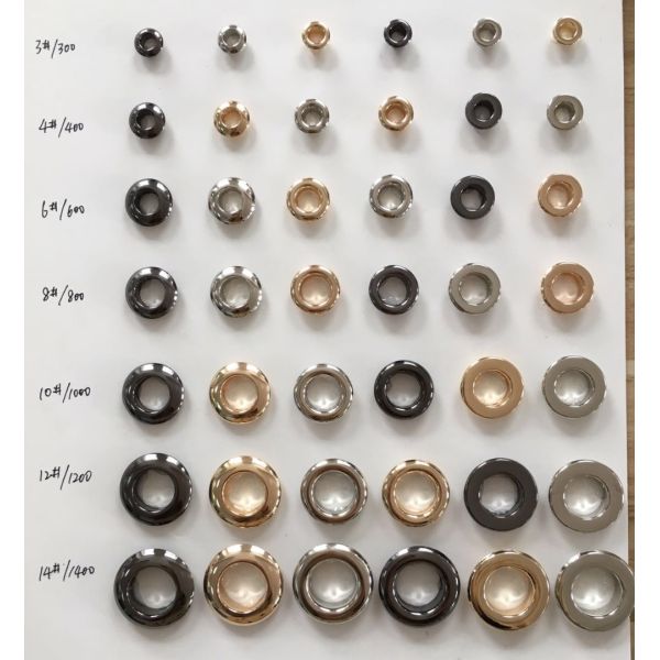 800# 10MM High Quality Round Brass Gold Eyelets Flat