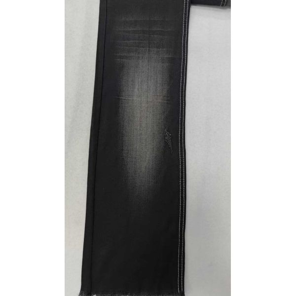 Light weight 6.8oz BLACK/BLACK with full width 69/71" No Stretch Denim fabric JSD2035A for wholesale denim fabric