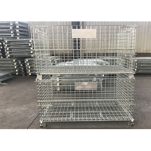 1200Kgs Metal Mesh Container , L1000mm Wire Container Storage Cages