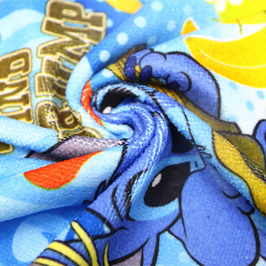 full color sublimation print microfiber small square tower for kitchen