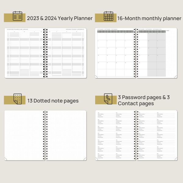 Custom Turquoise Soft Cover Weekly Planner Jul. 2023 To Jun. 2023