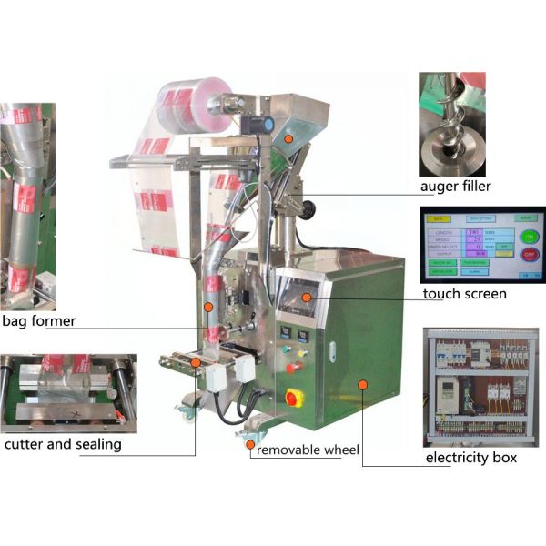 Automatic small sachets drip 3 in 1 coffee powder filling packing machine