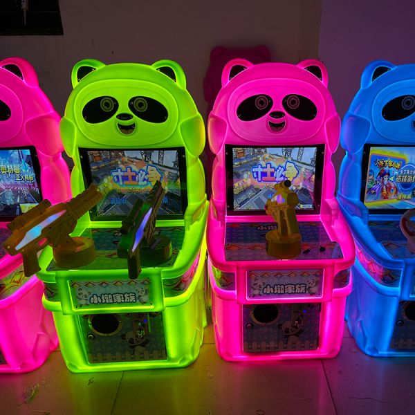 Children Panda Custom Arcade Cabinet Coin Operated Game Machine For Amusement Park