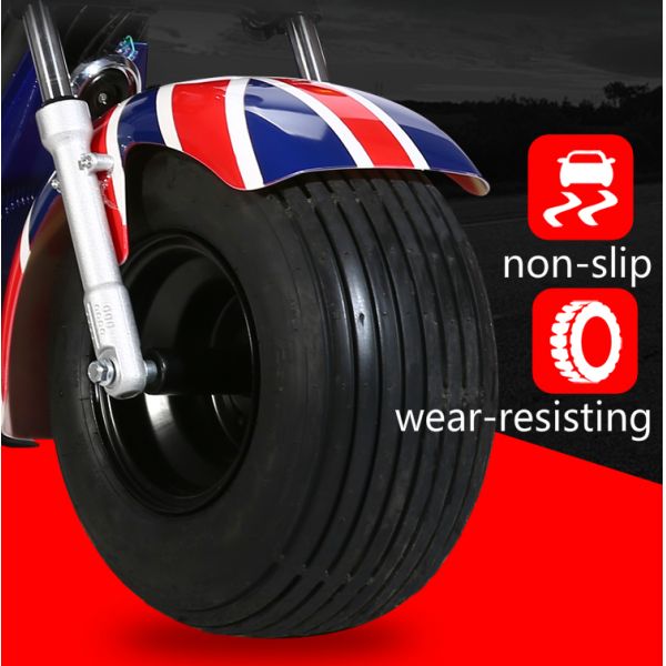 Harleyment Electric Scooter For Ladies Women 1500w Two Adults 2 Removable Batteries