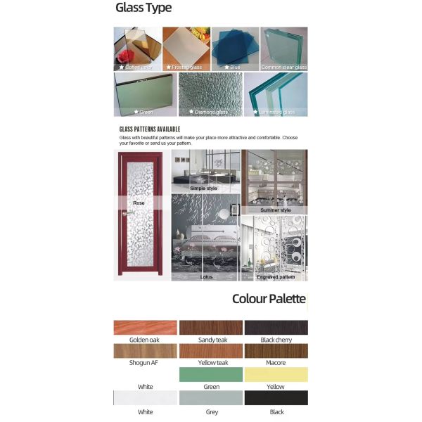 Aluminum Alloy Broken Bridge Aluminum Door, Entrance Door, Bathroom Door, Family Door, Accept Custom