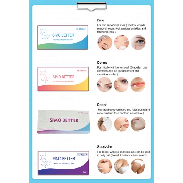 Natural Crosslinked 1ml Injectable Dermal Fillers For Nasolabial Fold