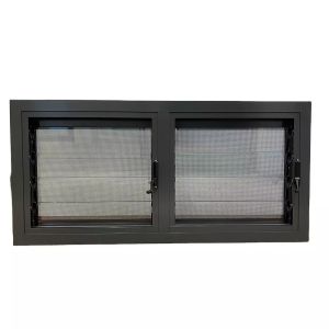 Quality 1.4mm Aluminium Glass Louvers Window 80mm Powder Coated for sale