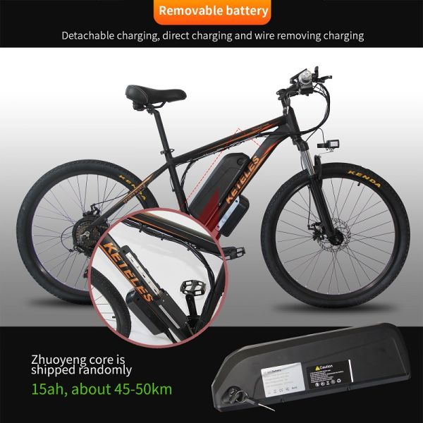 500w Electric Mountain Bike , 26"X1.95" Battery Assist Mountain Bike 13AH