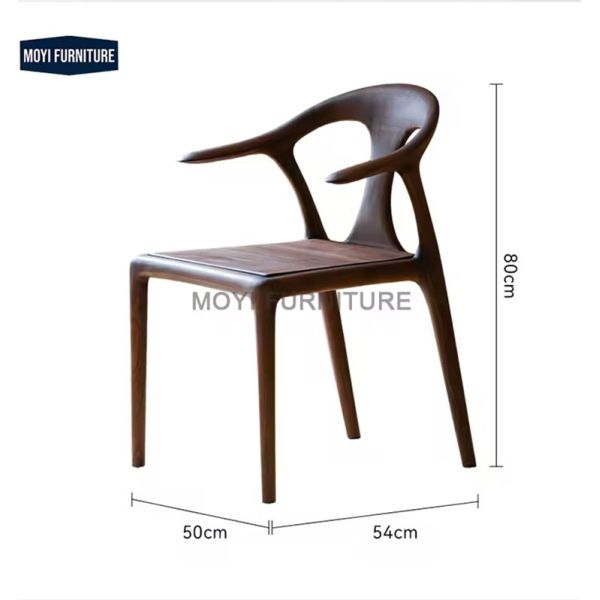 Modern CUSTOM Nordic Designer Mid Century Luxury Timber Wood Dining Chairs Ergonomic Style Perfect Farmhouse Dining Room